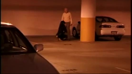 Asian girl fucked in a garage